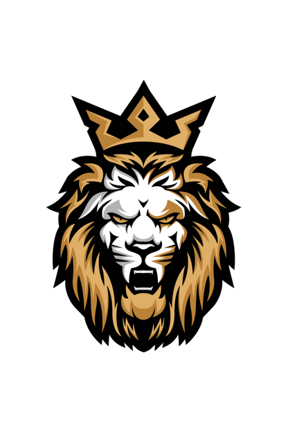 Regal Roar: The Crowned Lion